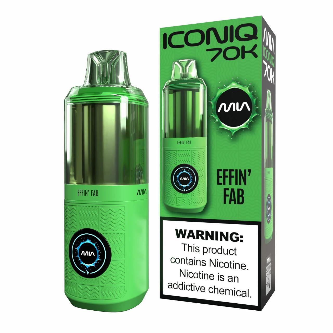 MIA Iconiq 70K Puff Disposable Effi'n Fab