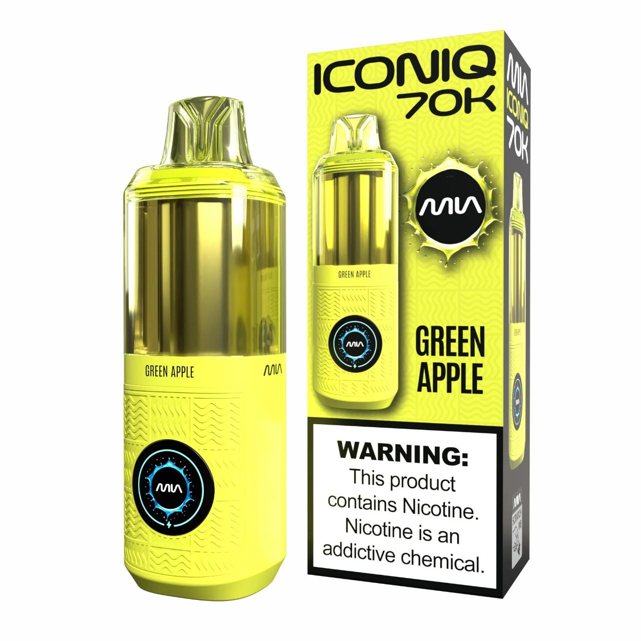 MIA Iconiq 70K Puff Disposable Green Apple