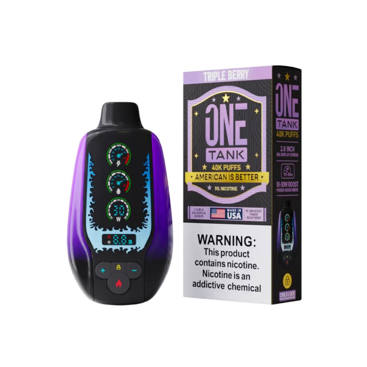 One Tank 40K Puff Disposable Triple Berry One Tank 40K Puff Disposable Triple Berry
