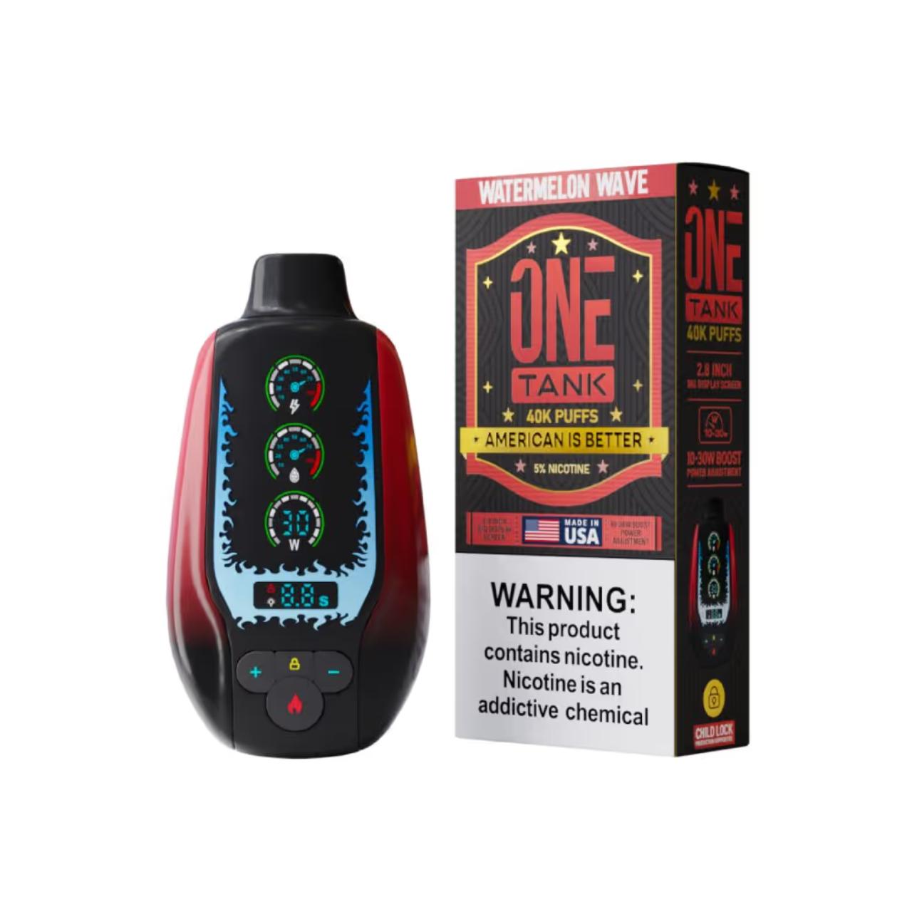 One Tank 40K Puff Disposable Watermelon Wave One Tank 40K Puff Disposable Watermelon Wave