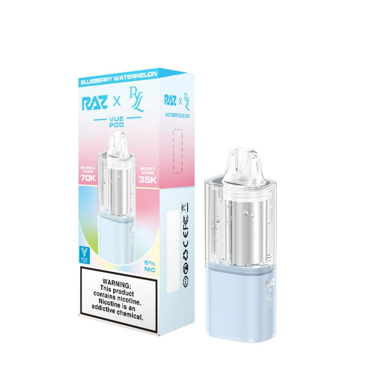 RAZ x RYL VUE 70K Replacement Pod Blueberry Watermelon RAZ x RYL VUE 70K Replacement Pod Blueberry Watermelon