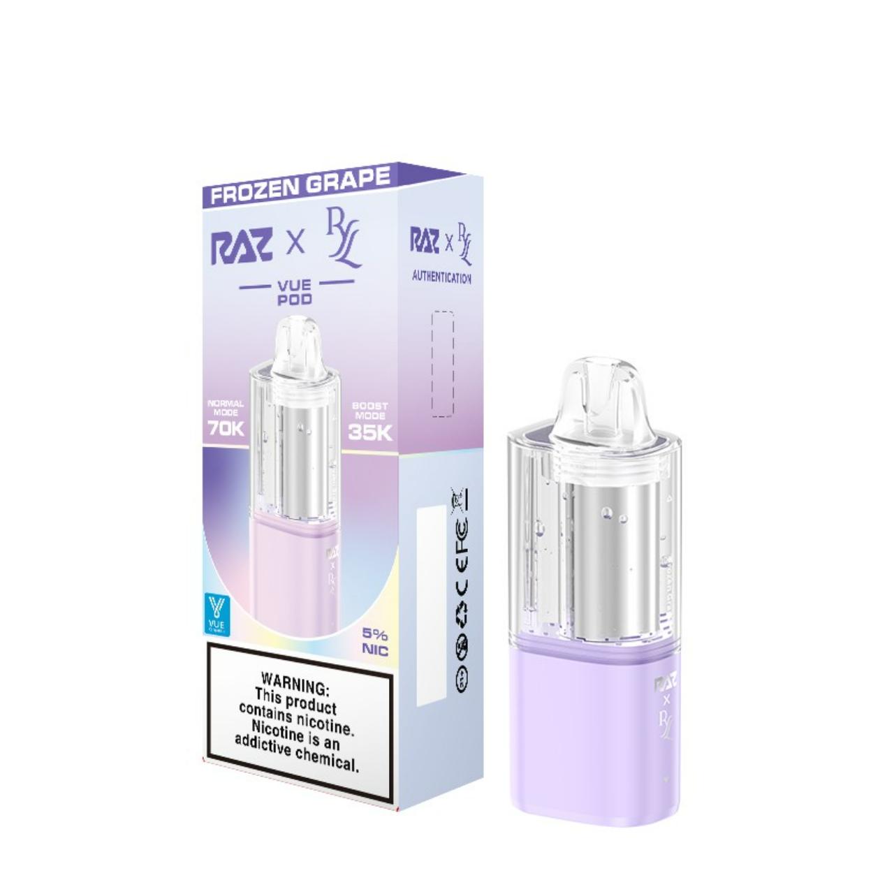 RAZ x RYL VUE 70K Replacement Pod Frozen Grape RAZ x RYL VUE 70K Replacement Pod Frozen Grape