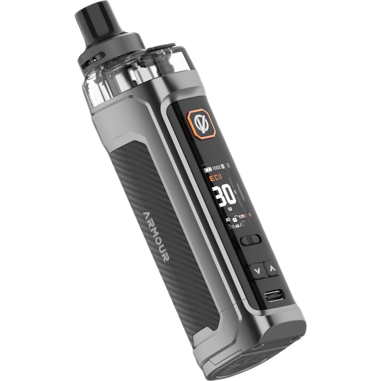 Vaporesso ARMOUR GS2 Kit Gunmetal Weave Angle Vaporesso ARMOUR GS2 Kit Gunmetal Weave Angle