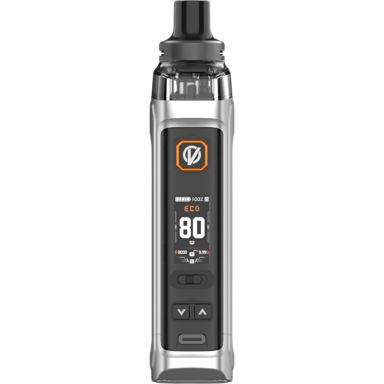 Vaporesso ARMOUR GS2 Kit Silver Topo Front Vaporesso ARMOUR GS2 Kit Silver Topo Front