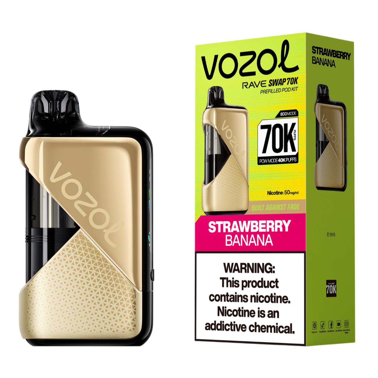 Vozol Rave Swap 70K Puff Disposable Strawberry Banana