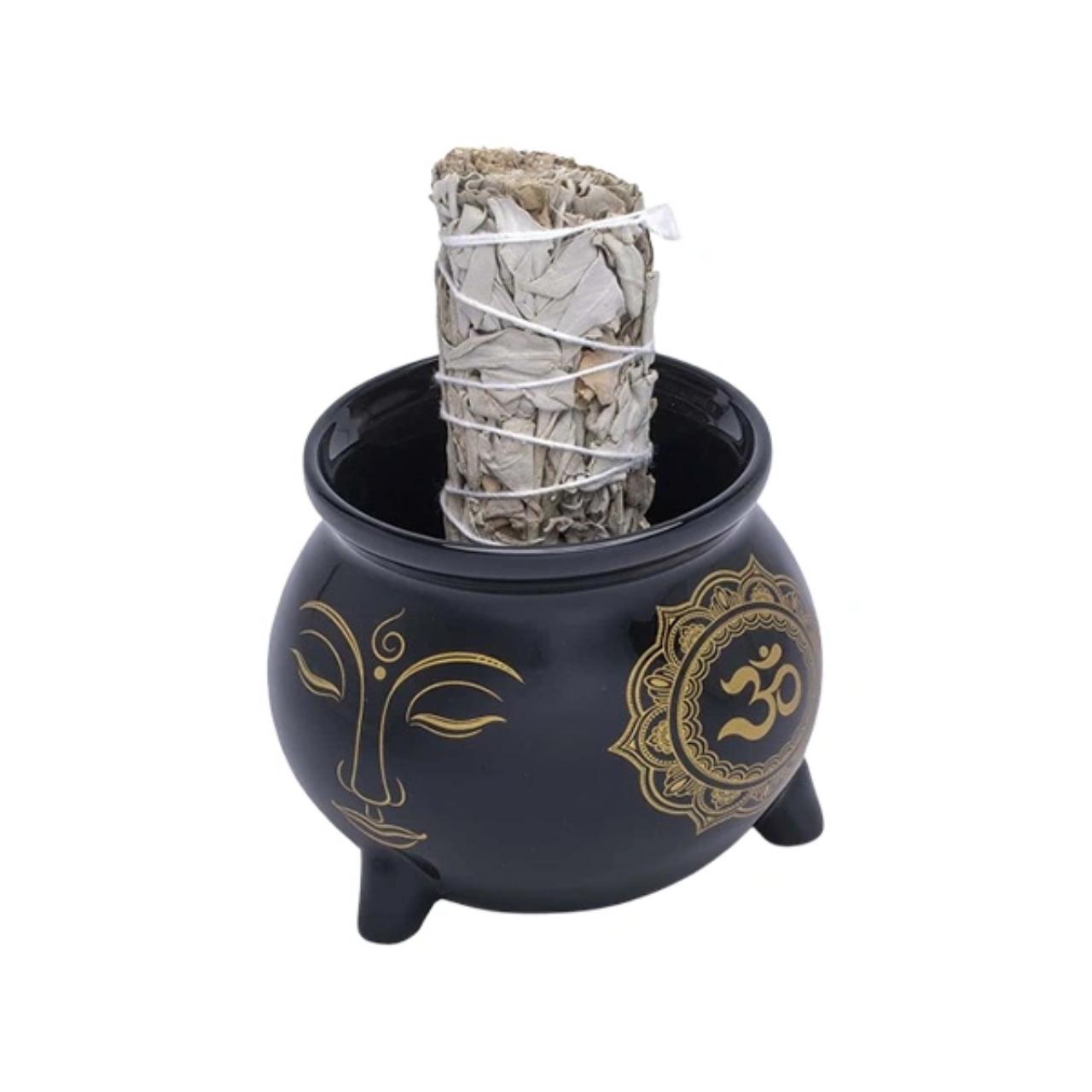 FUJIMA Incense Burner Ceramic Cauldron