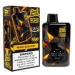 FUMI X CLOUD NURDZ Zero Nicotine 55K Puff Disposable Peach Blue Razz