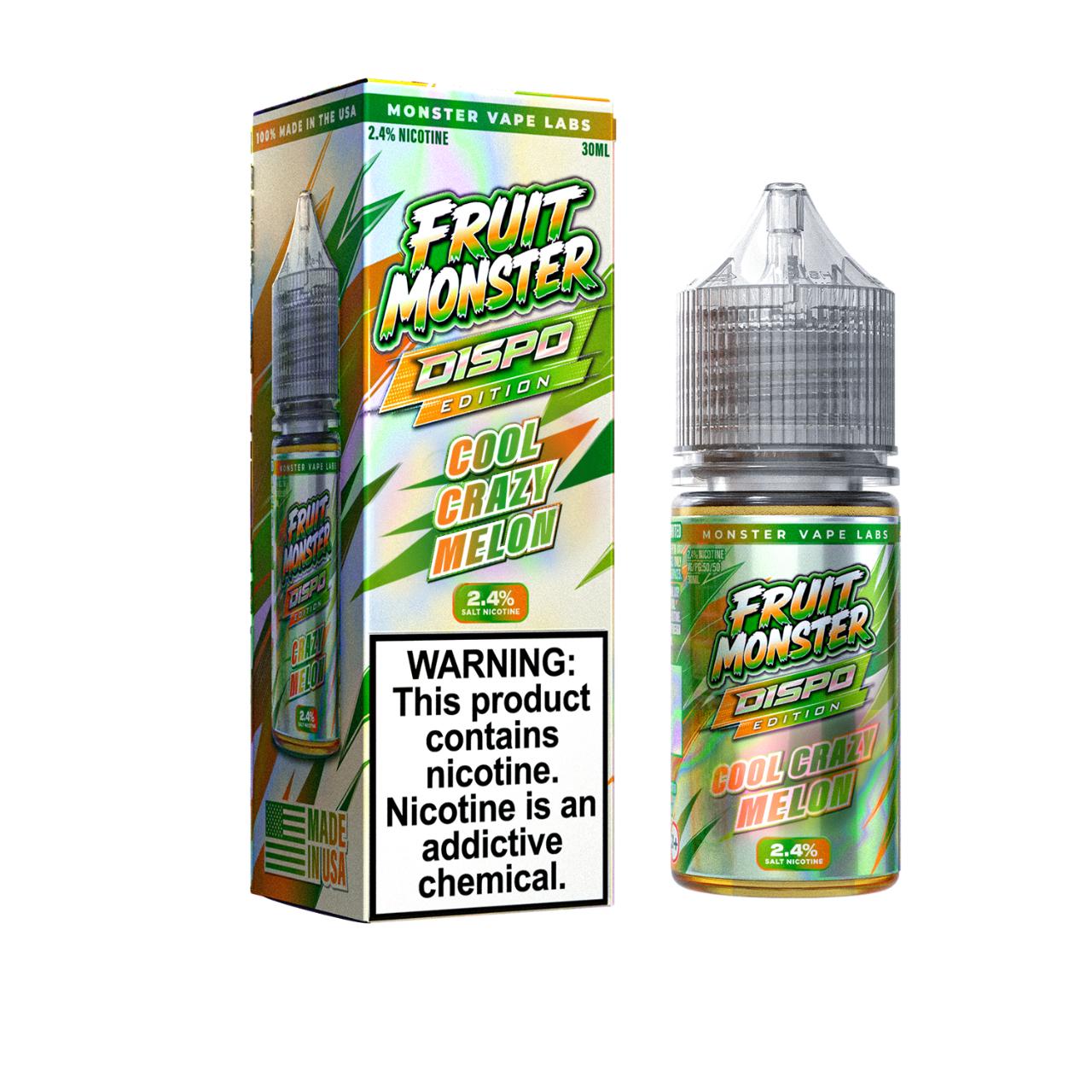 Fruit Monster Crazy Melon Dispo Edition Salt 30ml E-Juice Fruit Monster Crazy Melon Dispo Edition Salt 30ml E-Juice