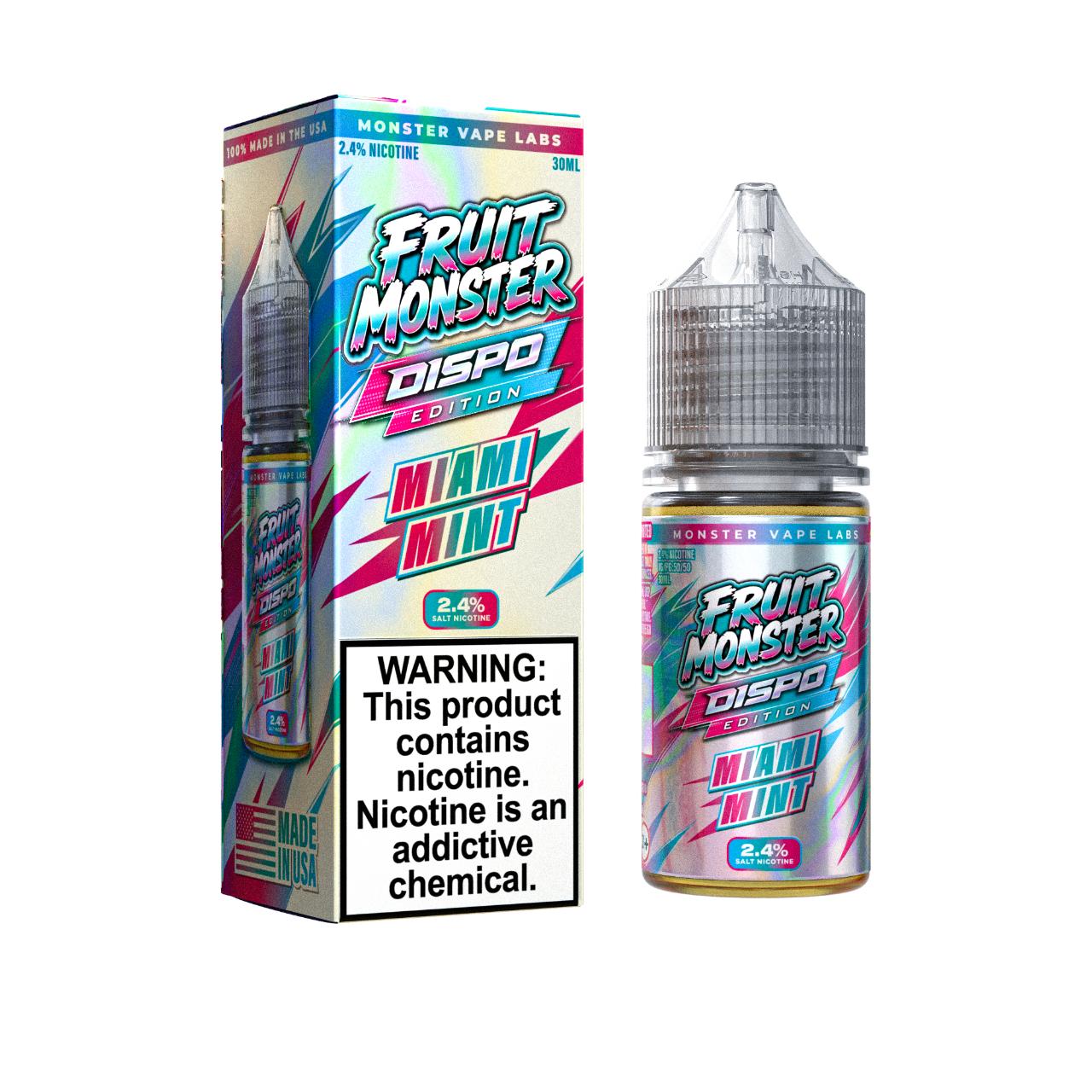 Fruit Monster Miami Mint Dispo Edition Salt 30ml E-Juice Fruit Monster Miami Mint Dispo Edition Salt 30ml E-Juice