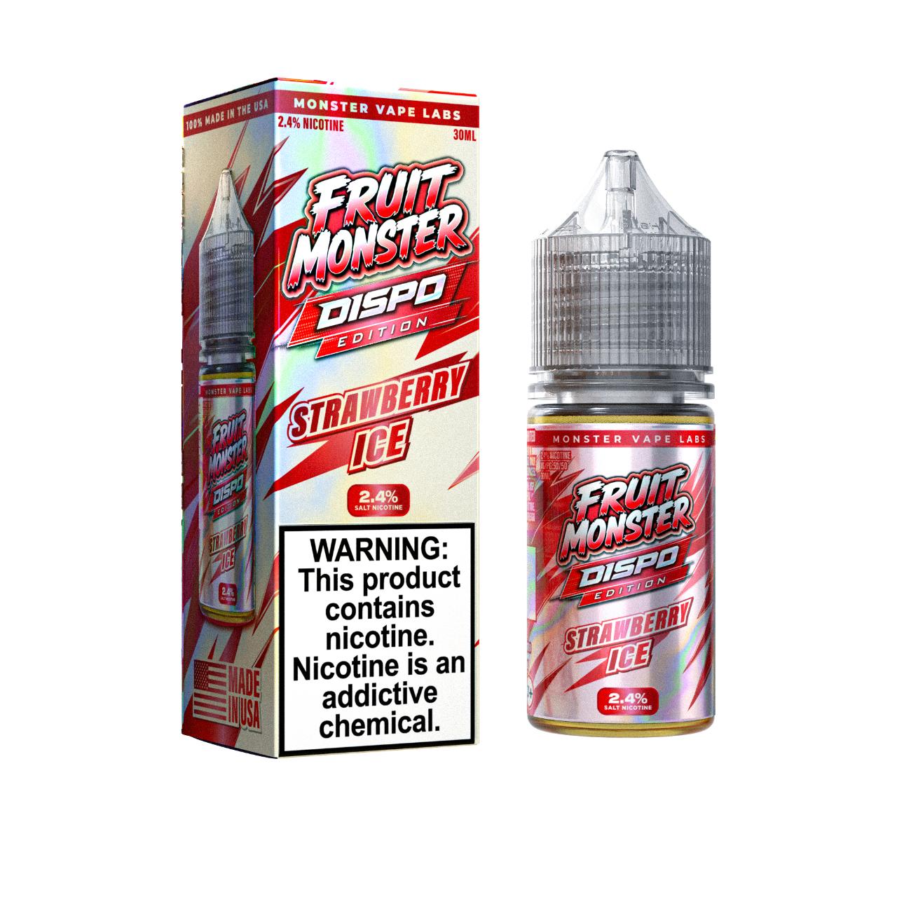 Fruit Monster Strawberry Ice Dispo Edition Salt 30ml E-Juice Fruit Monster Strawberry Ice Dispo Edition Salt 30ml E-Juice