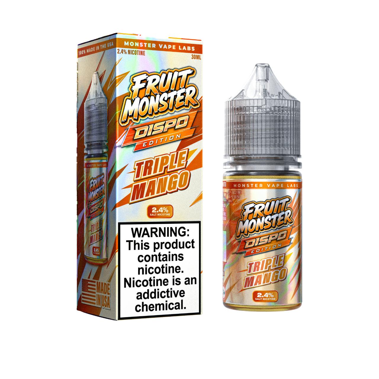 Fruit Monster Triple Mango Dispo Edition Salt 30ml E-Juice Fruit Monster Triple Mango Dispo Edition Salt 30ml E-Juice