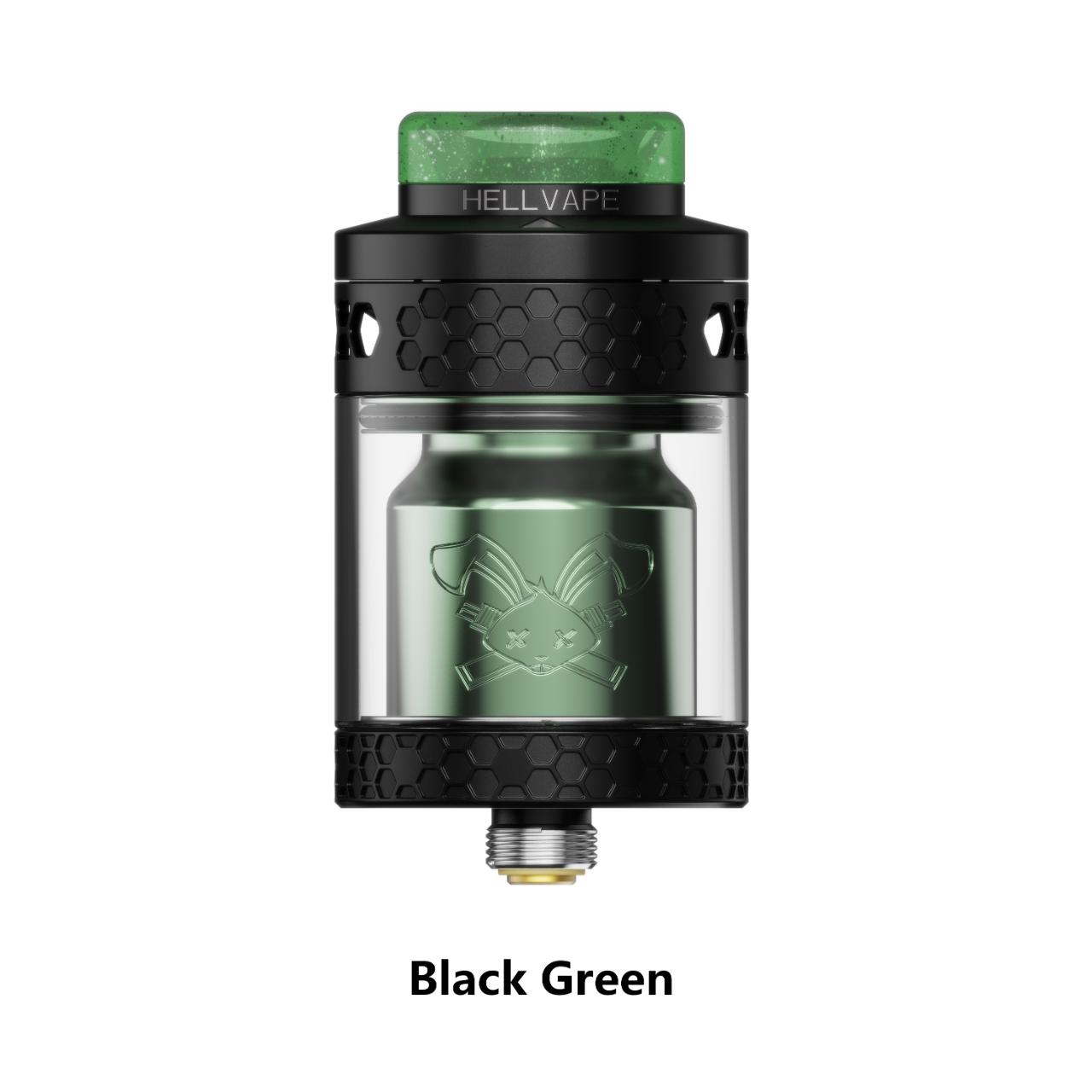 HellVape Dead Rabbit 4 RTA Black Green HellVape Dead Rabbit 4 RTA Black Green