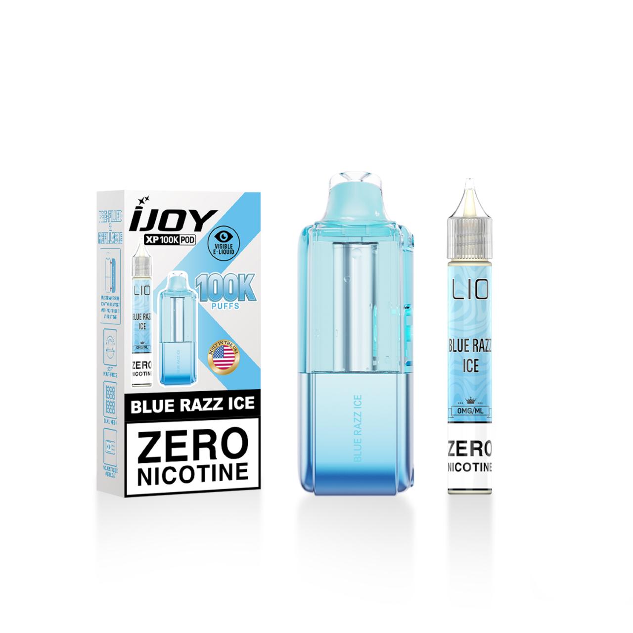 IJoy XP100K 15ml Bottle Zero Nicotine Pre-filled Replacement Pod – 1PK Blue razz ice IJoy XP100K 15ml Bottle Zero Nicotine Pre-filled Replacement Pod – 1PK Blue razz ice