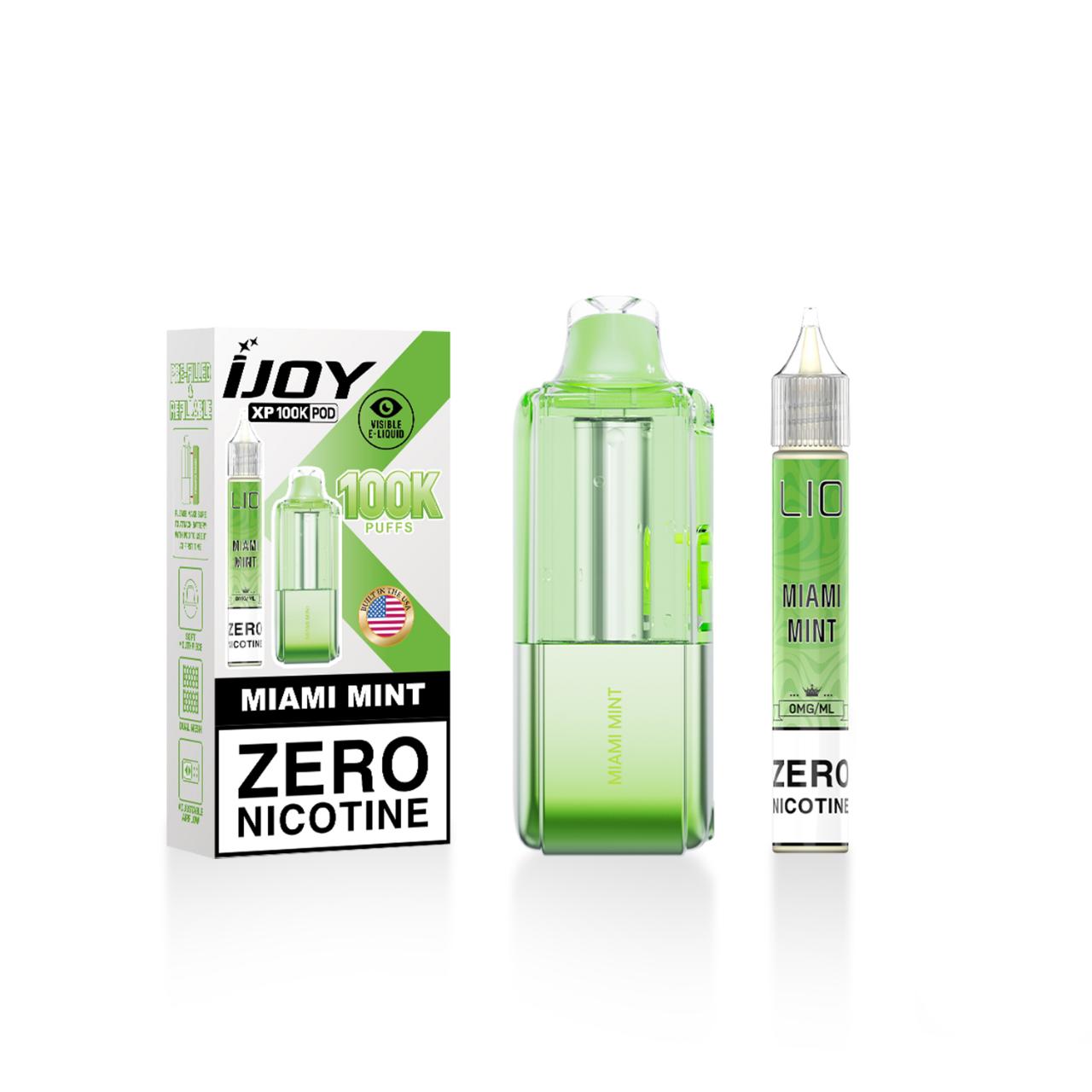 IJoy XP100K 15ml Bottle Zero Nicotine Pre-filled Replacement Pod – 1PK MIAMI MINT IJoy XP100K 15ml Bottle Zero Nicotine Pre-filled Replacement Pod – 1PK MIAMI MINT