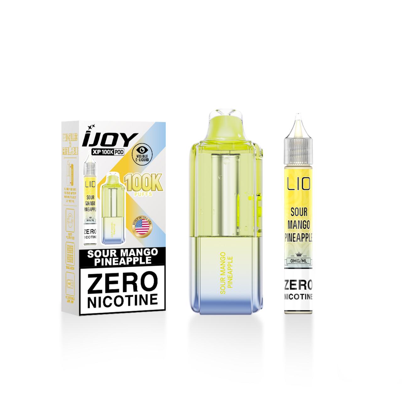 IJoy XP100K 15ml Bottle Zero Nicotine Pre-filled Replacement Pod – 1PK Sour Mango pineapple IJoy XP100K 15ml Bottle Zero Nicotine Pre-filled Replacement Pod – 1PK Sour Mango pineapple