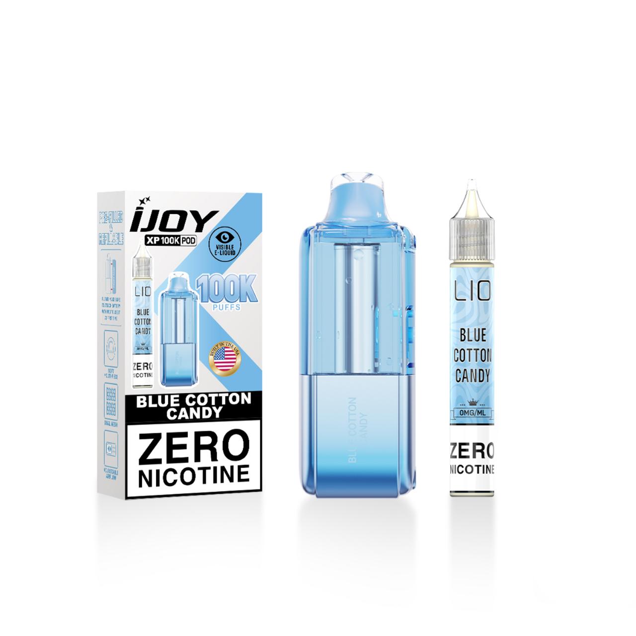 IJoy XP100K 15ml Bottle Zero Nicotine Pre-filled Replacement Pod – 1PK blue Cotton Candy IJoy XP100K 15ml Bottle Zero Nicotine Pre-filled Replacement Pod – 1PK blue Cotton Candy