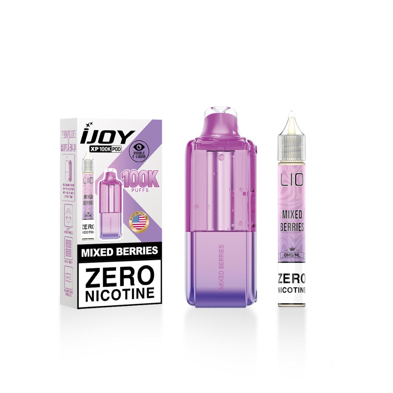 IJoy XP100K 15ml Bottle Zero Nicotine Pre-filled Replacement Pod – 1PK mixed berries IJoy XP100K 15ml Bottle Zero Nicotine Pre-filled Replacement Pod – 1PK mixed berries