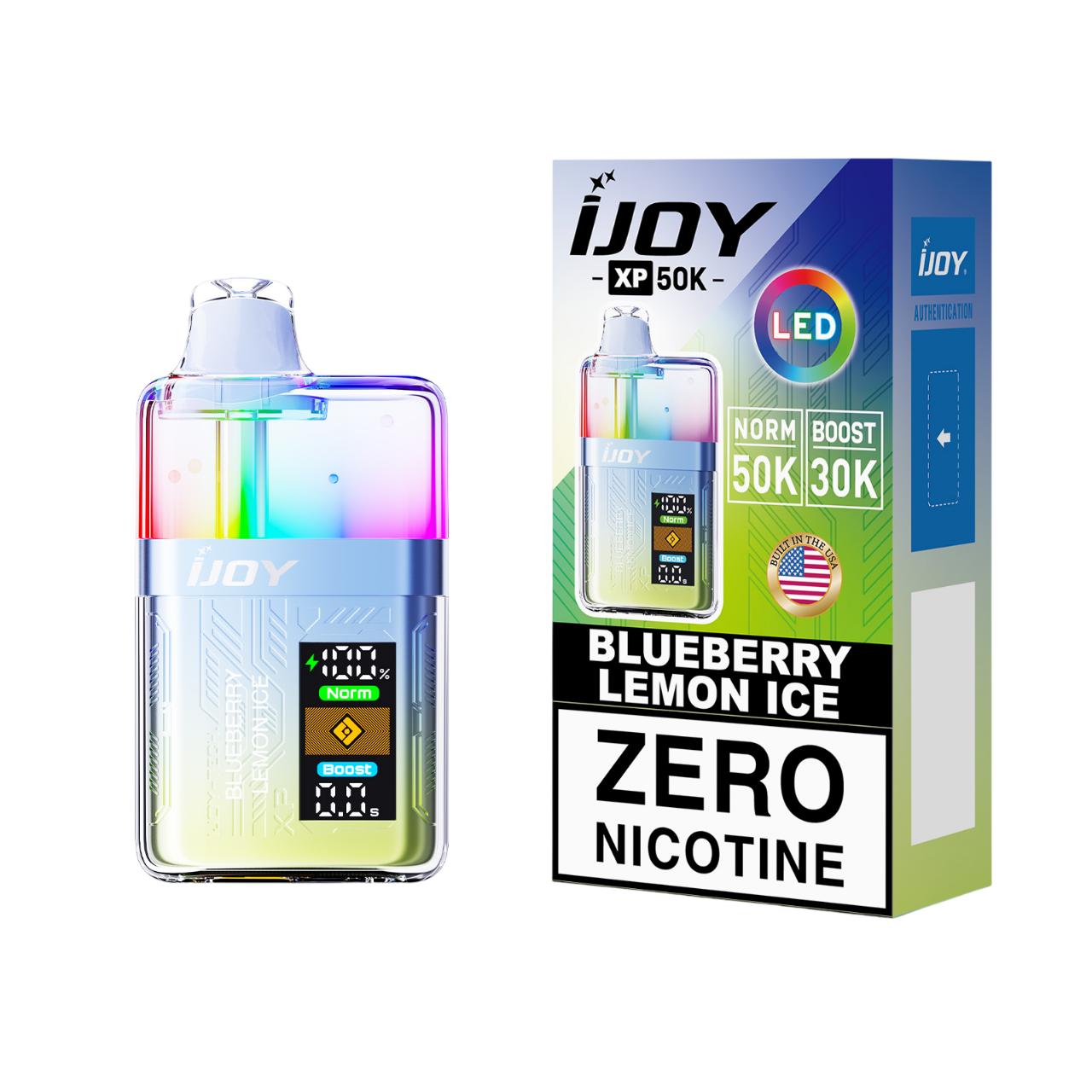IJoy XP50000 LED Edition Puff 0MG Disposable Blueberry Lemon Ice IJoy XP50000 LED Edition Puff 0MG Disposable Blueberry Lemon Ice