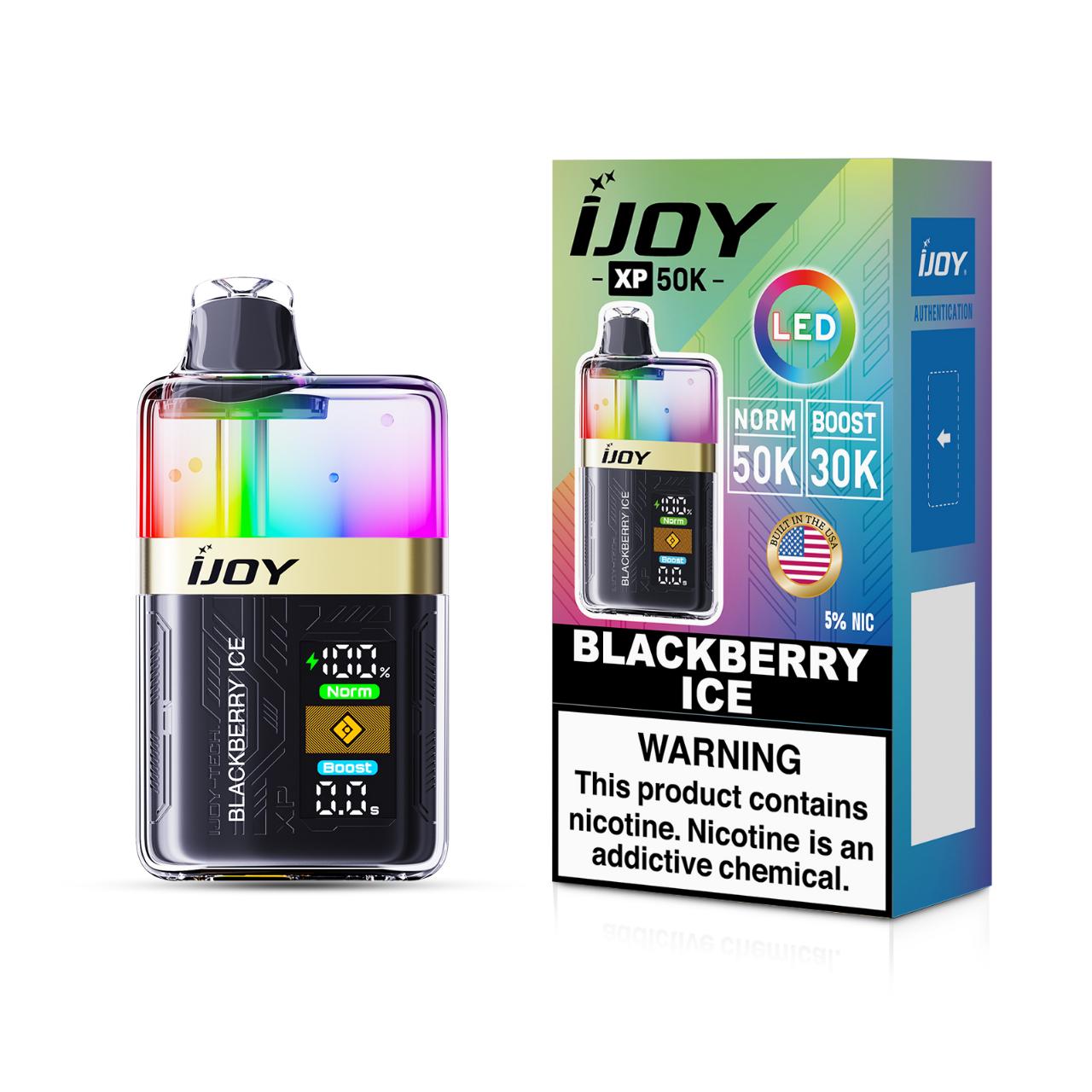 IJoy XP50000 LED Edition Puff 5% Disposable Blackberry Ice