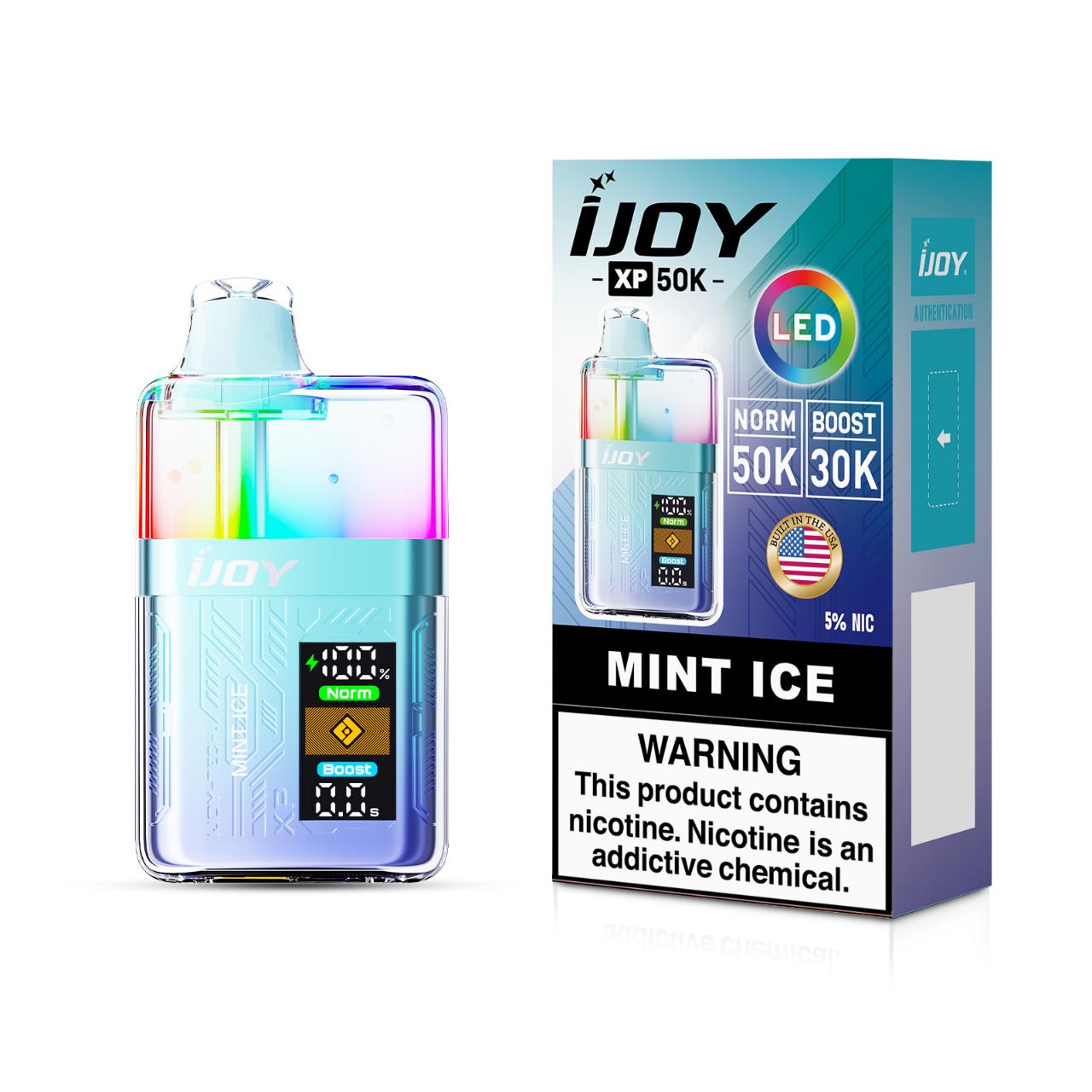 IJoy XP50000 LED Edition Puff 5% Disposable Mint Ice