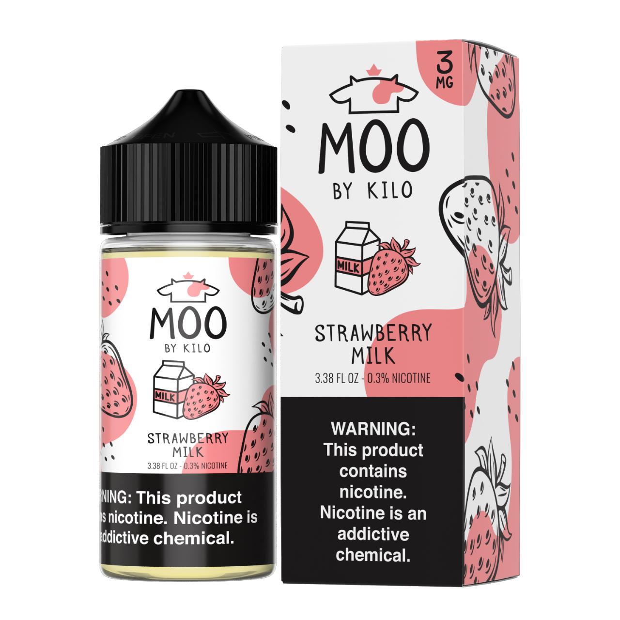 Moo by Kilo Strawberry Milk 100ml E-Juice Moo by Kilo Strawberry Milk 100ml E-Juice