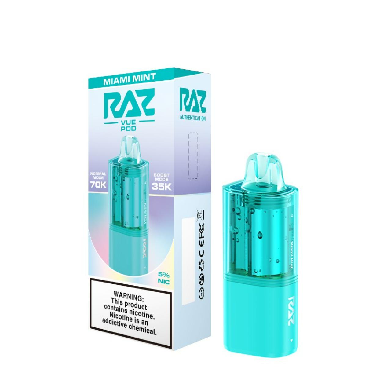 Raz VUE 70,000 Puffs Pre-Filled Replacement Pod Cartridge Raz VUE 70,000 Puffs Pre-Filled Replacement Pod Cartridge