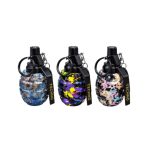Techno Butane Lighter 12CT Metal Color Grenade Torch