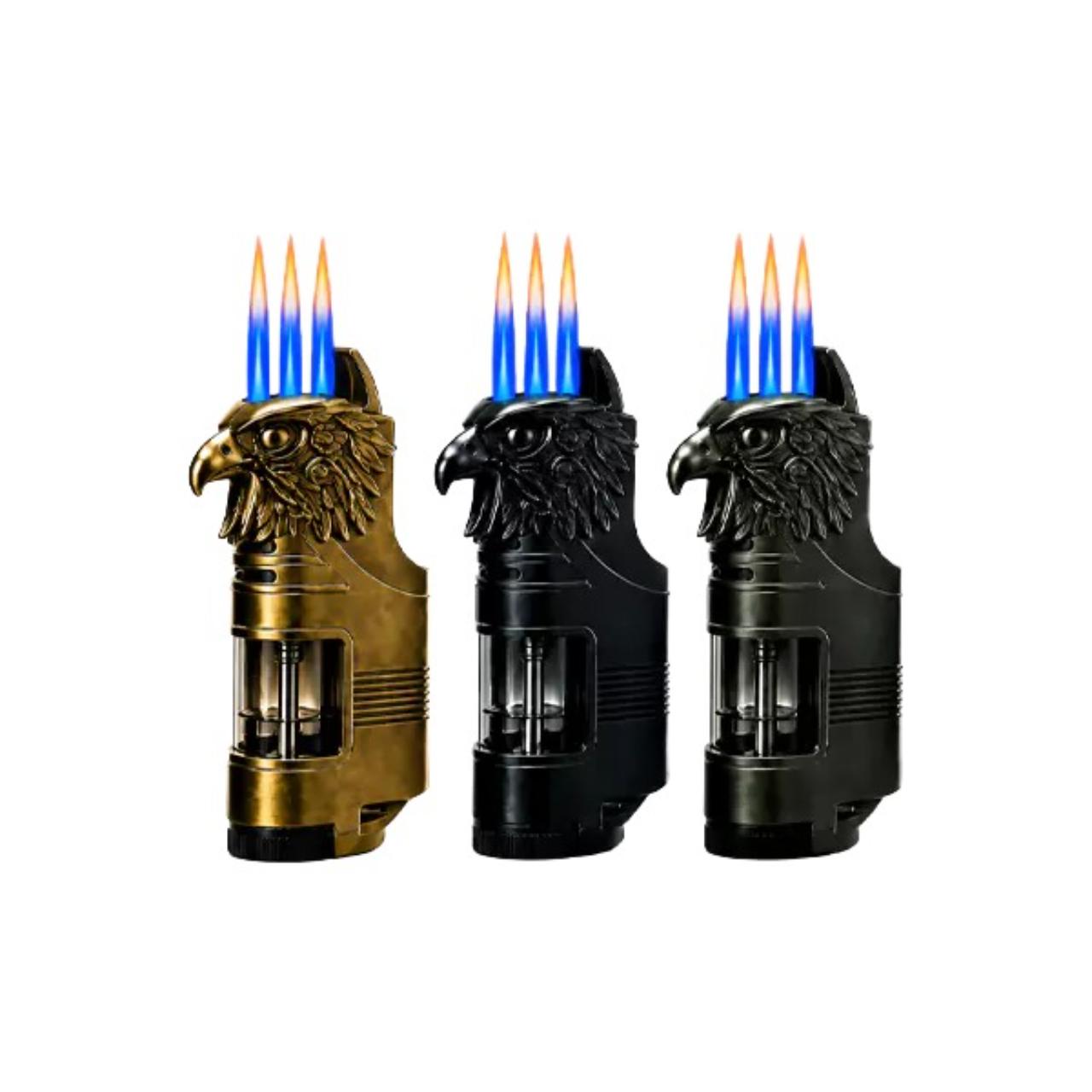 Techno Butane Lighter- 20CT Eagle Lighter w LED Light Techno Butane Lighter- 20CT Eagle Lighter w LED Light