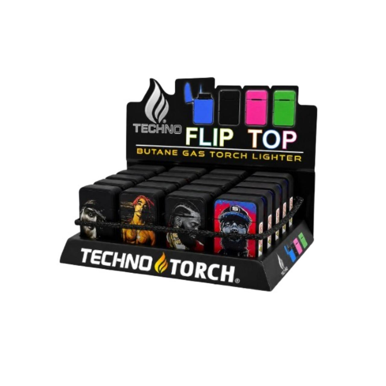 Techno Butane Lighter- 20CT Marijuana Flip Top Lighter Techno Butane Lighter- 20CT Marijuana Flip Top Lighter