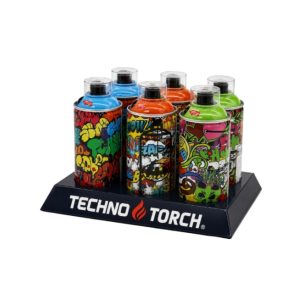 Techno Butane Lighter- 6CT Spray Torch Can
