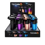 Techno Butane Lighter- Angle Torch 12CT Display