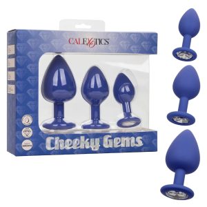The Pleasure Company Cheeky Gems Silicone Plugs - 3CT
