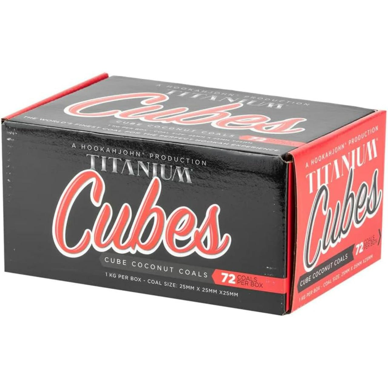 Titanium Cubes Charcoal Box 72PC