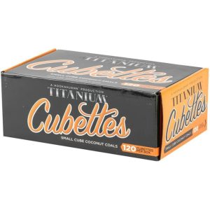 Titanium Cubettes Charcoal Box 120PC