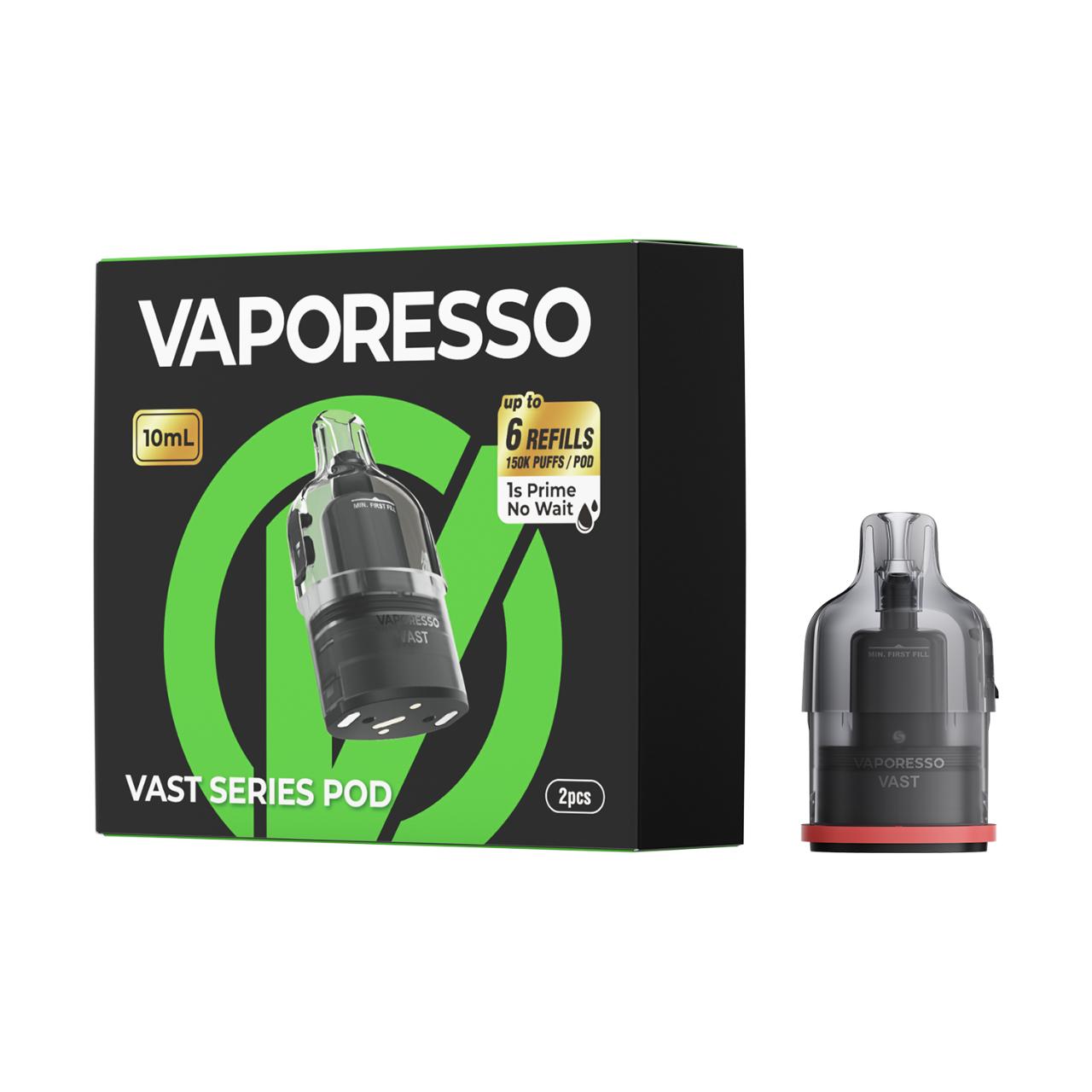 Vaporesso VAST Replacement Pod Cartridge - 2PK Box Vaporesso VAST Replacement Pod Cartridge - 2PK Box