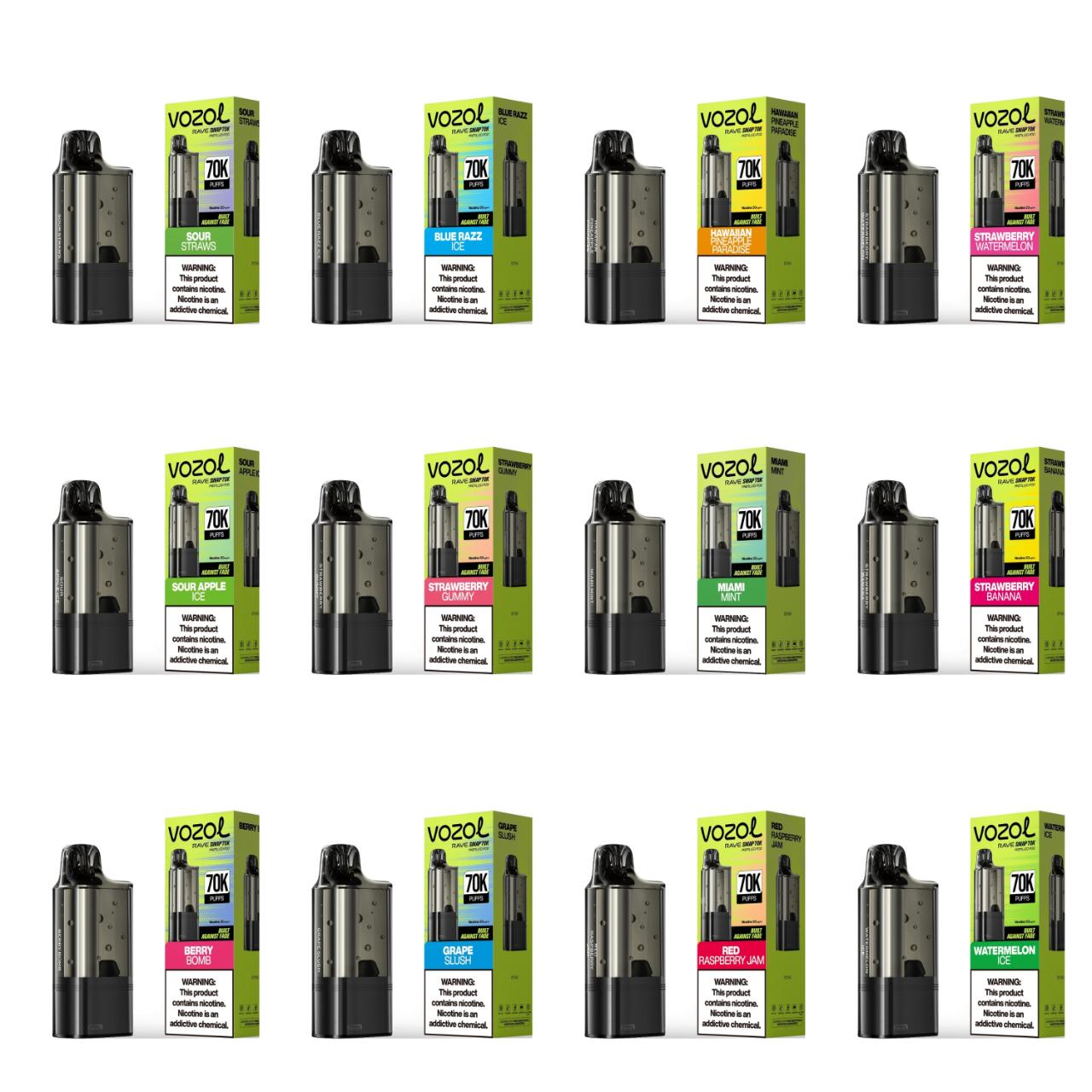 Vozol Rave Swap 70,000 Puffs Disposable Pre-Filled Replacement Pod Cartridge - 1PK