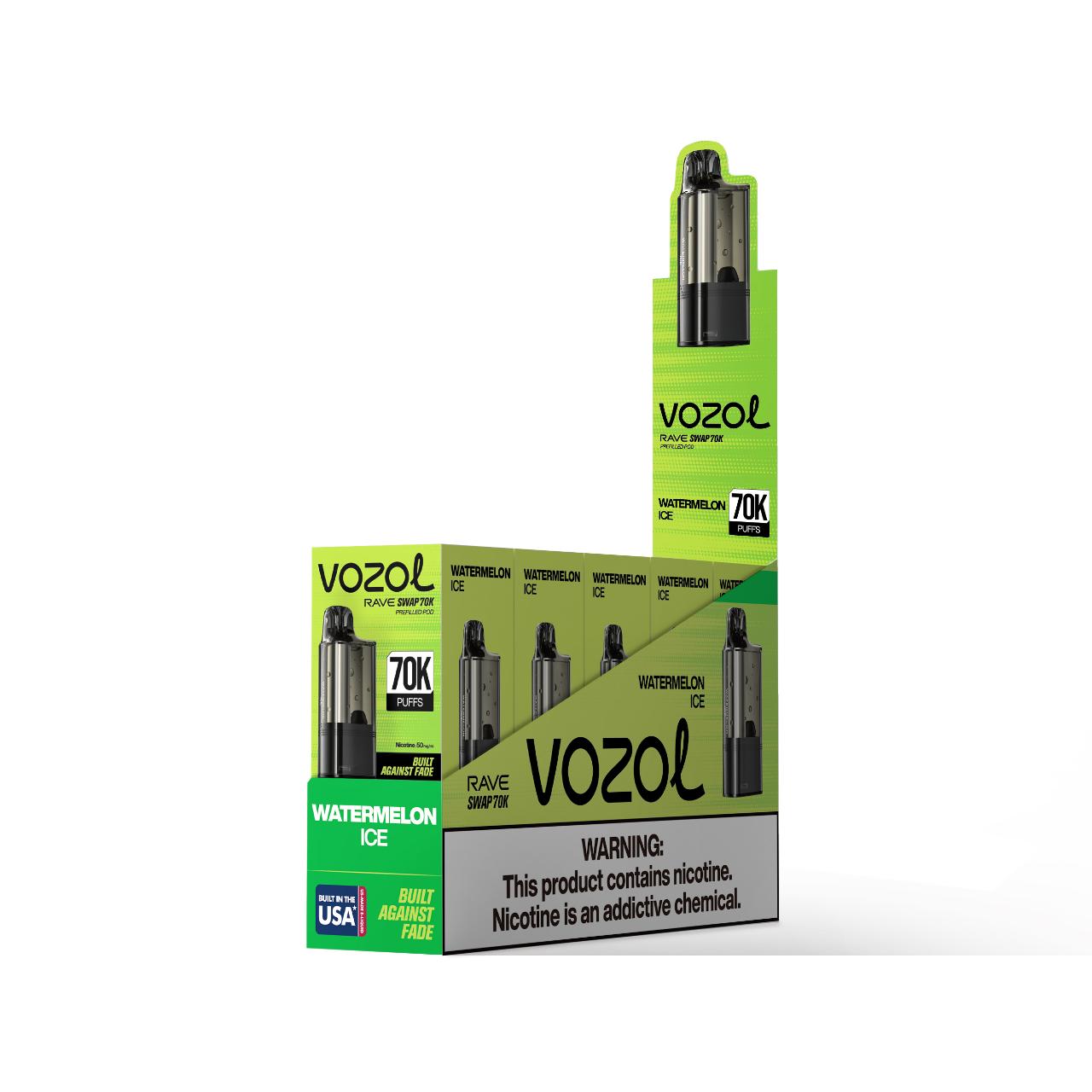 Vozol Rave Swap 70K Puff Pre-filled Replacement Pod - 1PK Watermelon Ice Box Vozol Rave Swap 70K Puff Pre-filled Replacement Pod - 1PK Watermelon Ice Box