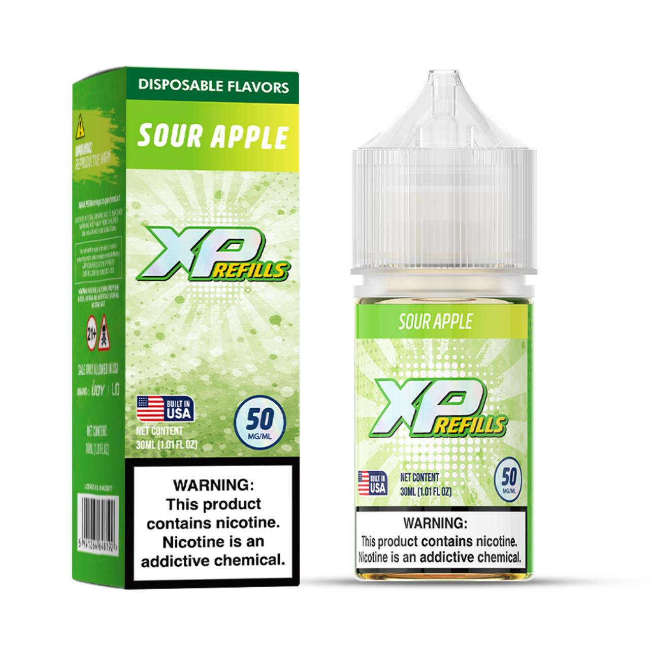 XP Refills Sour Apple Salt 30ml E-Juice XP Refills Sour Apple Salt 30ml E-Juice