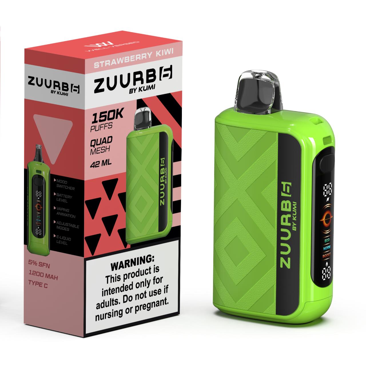 Zuurb 6 by KUMI 150K Puff Disposable STRAWBERRY KIWI Zuurb 6 by KUMI 150K Puff Disposable STRAWBERRY KIWI