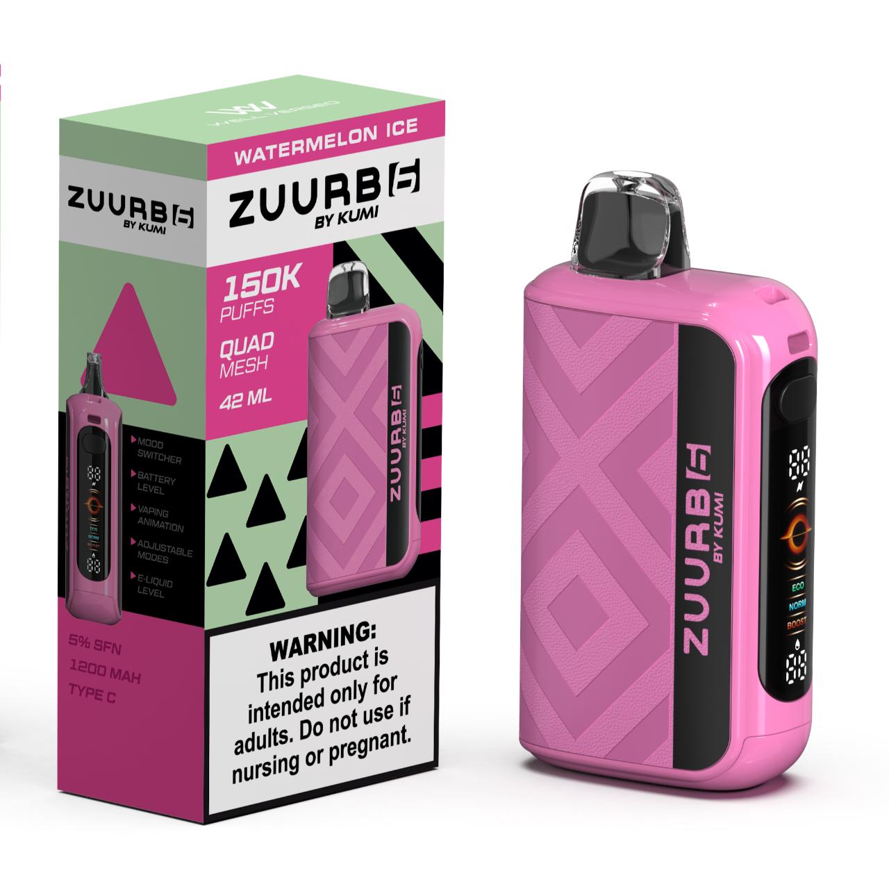 Zuurb 6 by KUMI 150K Puff Disposable WATERMELON ICE Zuurb 6 by KUMI 150K Puff Disposable WATERMELON ICE